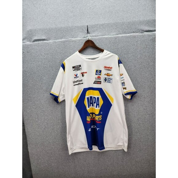 Hendrick Motorsports NAPA Auto Parts Racing T-Shirt 2XL White & Blue Polyester M - Picture 1 of 5